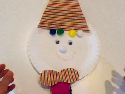 DIY : Basteln mit Kindern  Clown  basteln ????  #Fasching #Karneval #clown #basteln #kinder #diy