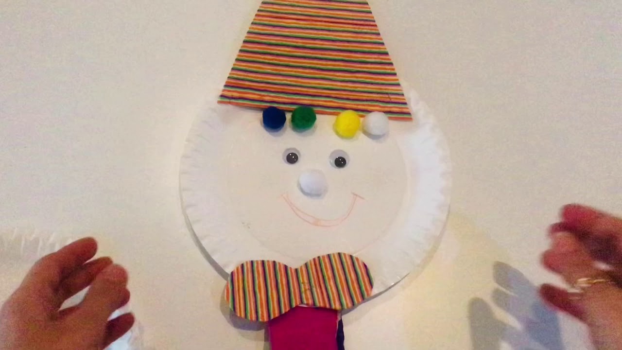 DIY : Basteln mit Kindern  Clown  basteln ????  #Fasching #Karneval #clown #basteln #kinder #diy
