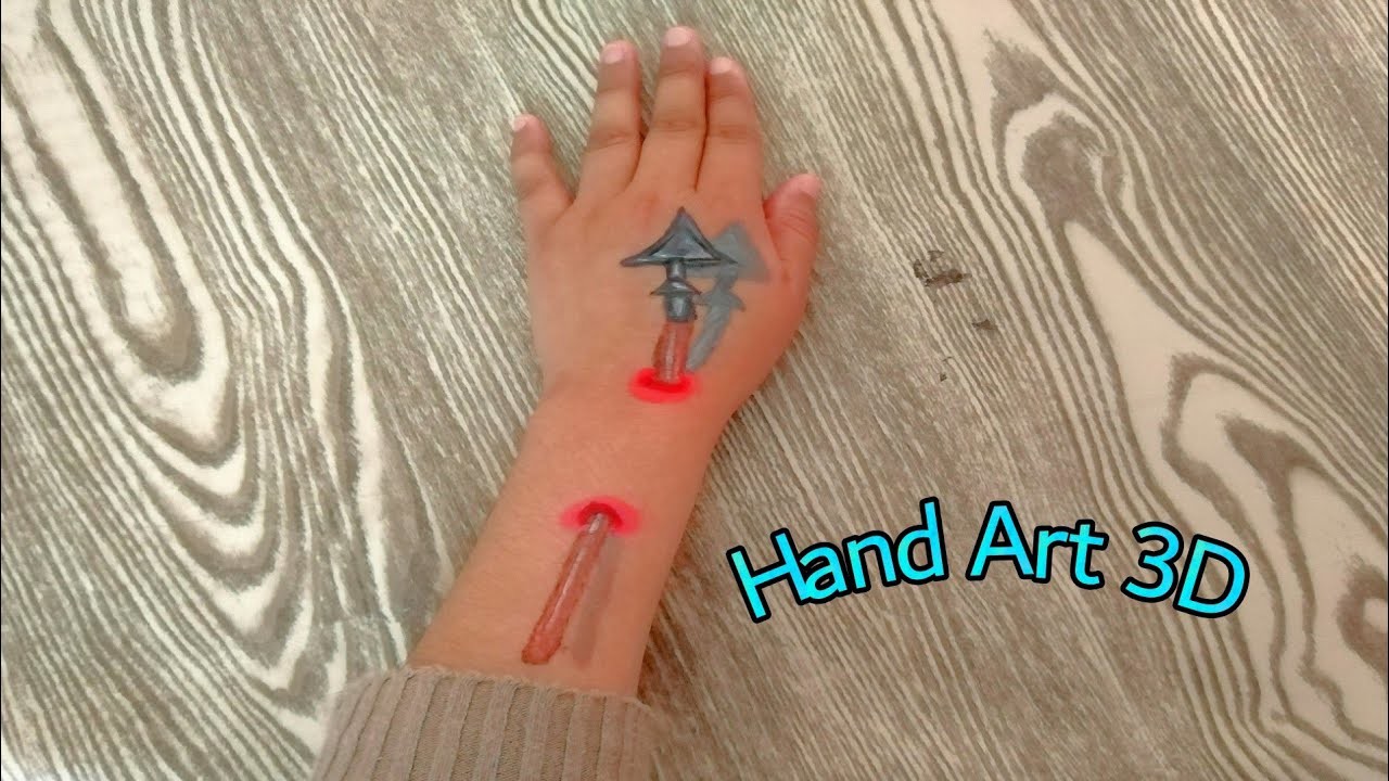 Hand Art 3d ||Trick Art On Hand