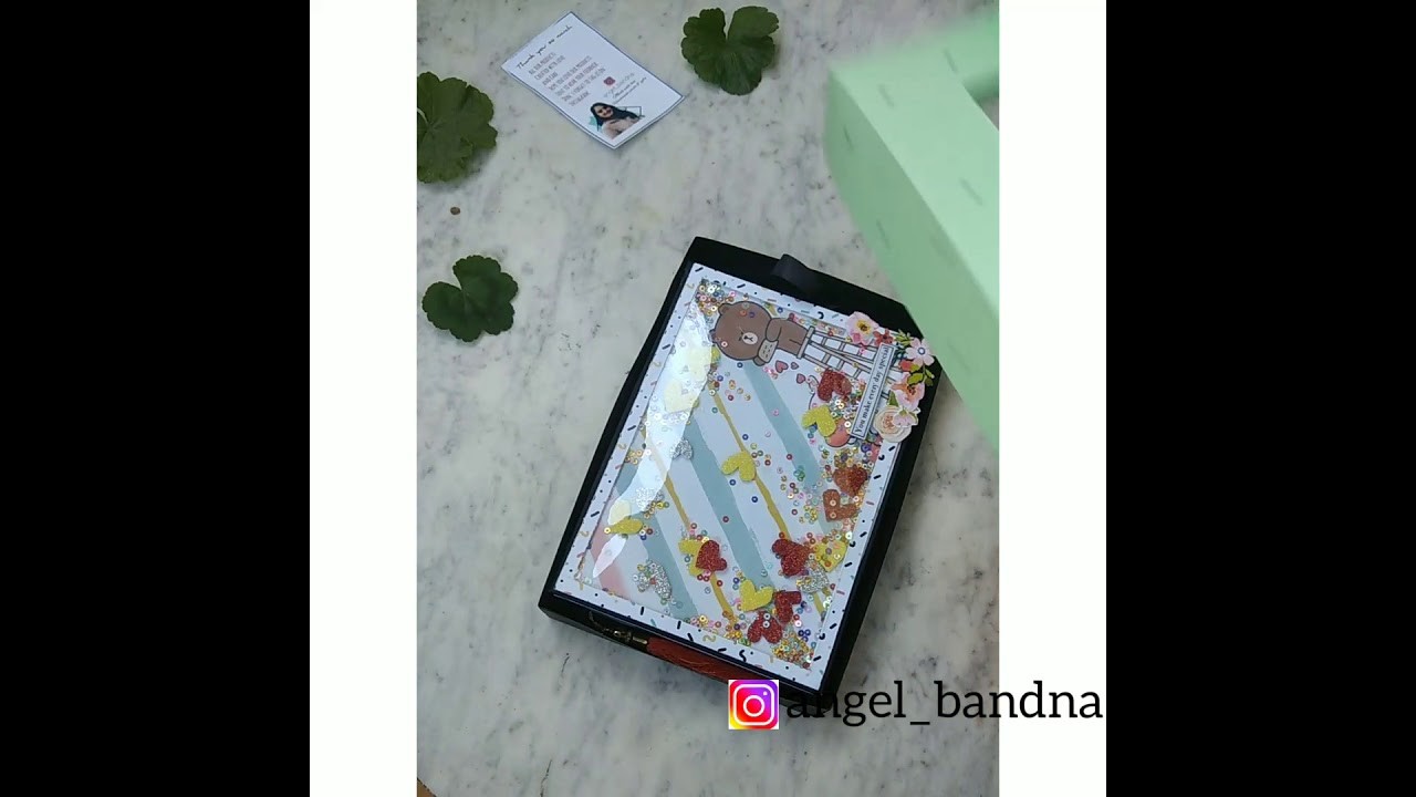 Handmade scrapbook #handmadescrapbook #birthday #anniversarygift Instagram account:- anegl_bandna
