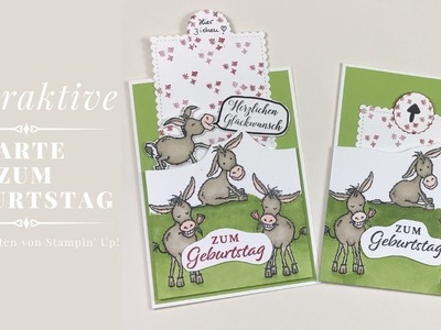 Interaktive Geburtstagskarte | Sale a Bration | Stampin’ Up! | Pappyjon |  interactive birthdaycard