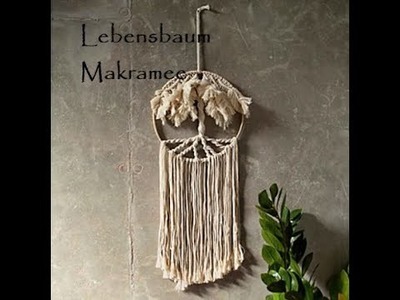 Makramee knüpfen, Anleitung Lebensbaum DIY tree of life