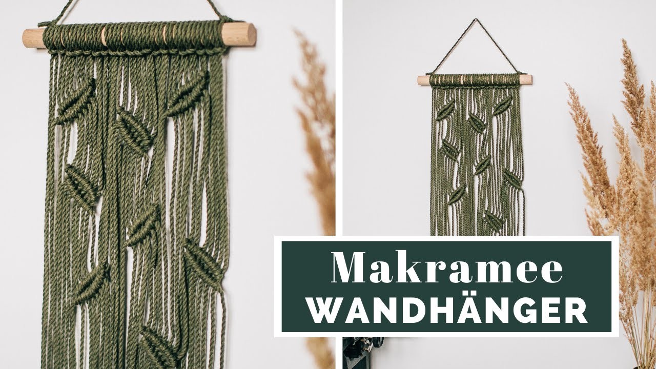 Makramee Wall Hanging mit Blattmuster | MAKRAMEE LERNEN | muckout.de – Bastel-Sets & DIY-Anleitungen