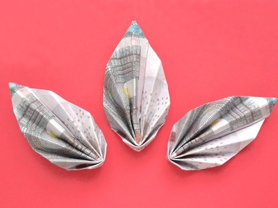 Origami BLATT Geldgeschenk GELD FALTEN | Geschenk | Money LEAF | Tutorial by Euro Origami