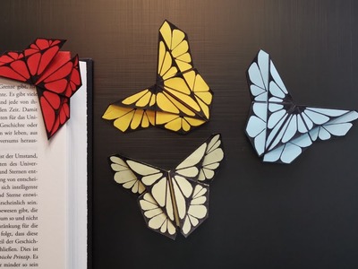 Origami Lesezeichen Schmetterling - How to make a beautiful Butterfly Bookmark - DIY Bookmark