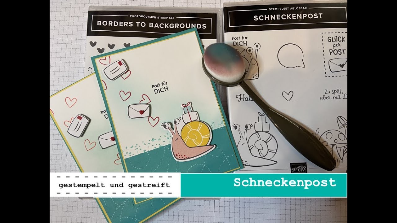 Schneckenpost | Stampin Up | Einfachen Hintergrund gestalten