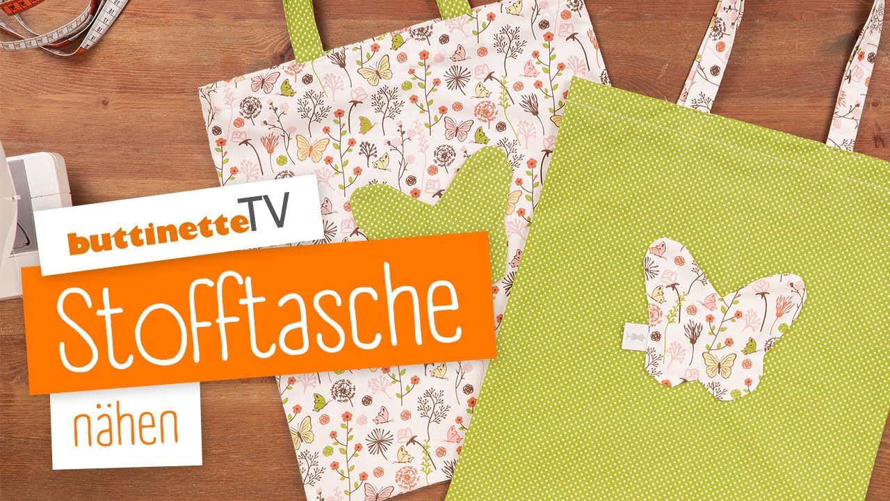 Stofftasche "Blumenwiese" nähen | Nähset | buttinette TV [DIY]