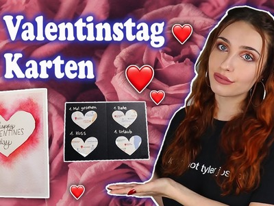 Valentinstag Karten basteln DIY - schnell und einfach - Last Minute | Emily Joanna