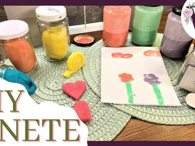3 DIY Ideen für Kinder I Knete, Kreide und Fingerfarbe selber machen