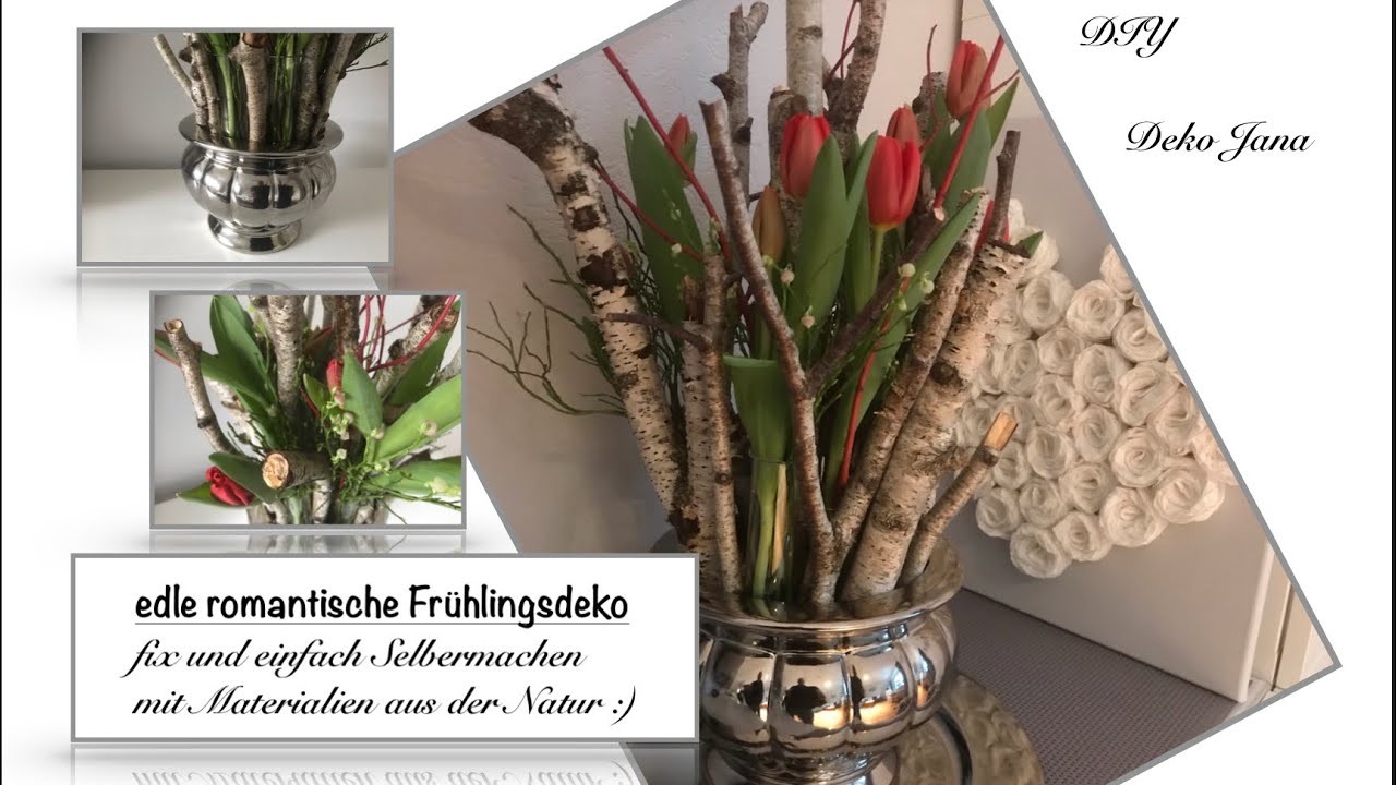 DIY: Frühlingsdeko romantisch und edel pur. . Deko Jana