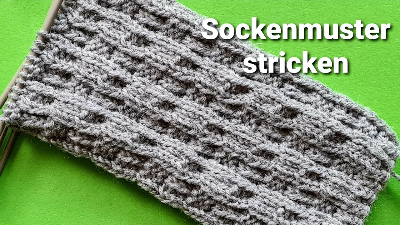 Einfaches Sockenmuster stricken