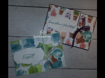 ???? Gutscheinkarte basteln mit der Produktreihe Eisdiele ???? von Stampin´Up! - DIY - Gutscheinverpackung