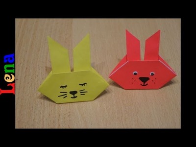 Kreativ mit Lena ???? Papier Hasen falten DIY Paper bunny folding ???? зайчик из бумаги своими руками