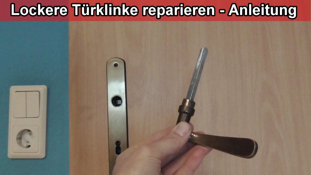 Lockeren Türgriff befestigen – Anleitung. Türklinke locker. rausgefallen. ausgerissen, abgefallen