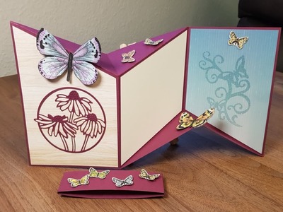 Miuri Fold Karte: Frühlingsgefühle mit Schmetterlingen