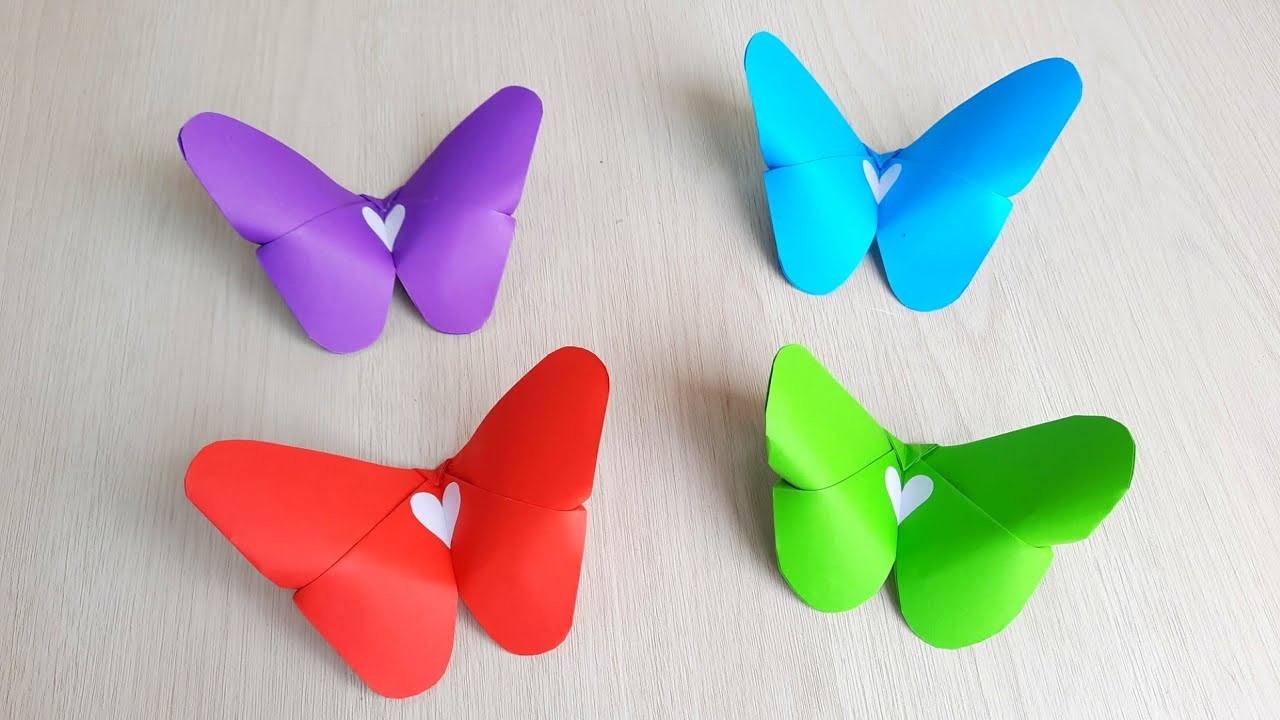 Origami Mariposa ???? Mariposa de Papel - Fácil y Rápido - Manualidades - Papiroflexia - DIY