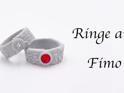 Ringe mit Fimo selber machen, DIY, Make Rings with Polymer Caly, Tutorial