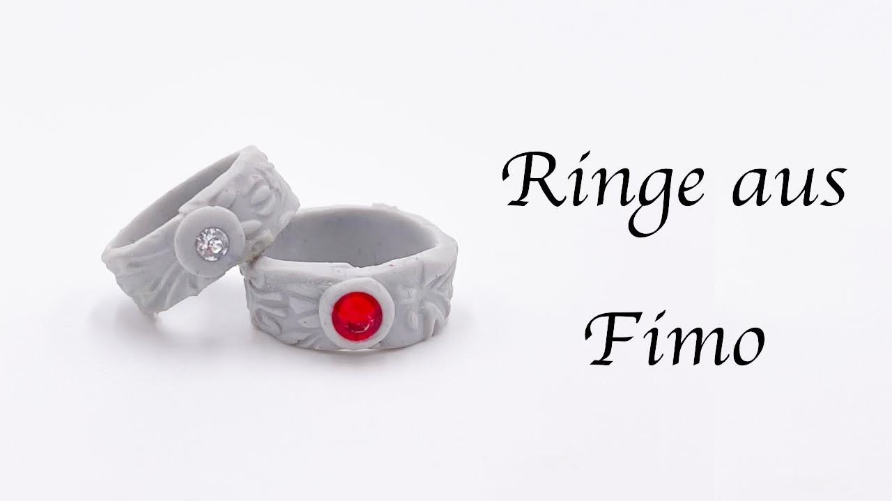 Ringe mit Fimo selber machen, DIY, Make Rings with Polymer Caly, Tutorial
