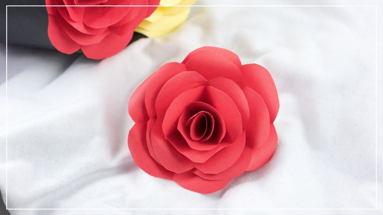 Rosen aus Papier basteln | schöne DIY Deko oder Geschenkidee