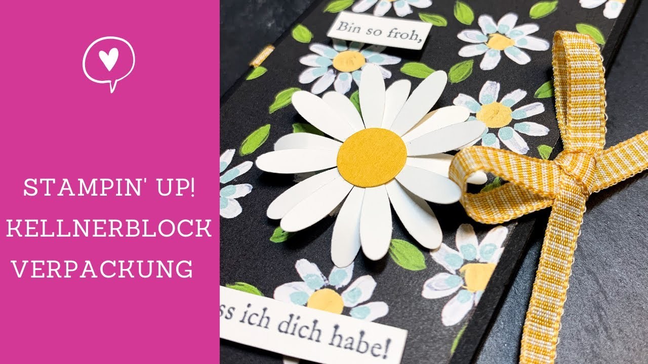Stampin' Up! Kellnerblock Anleitung Wiesenblumen