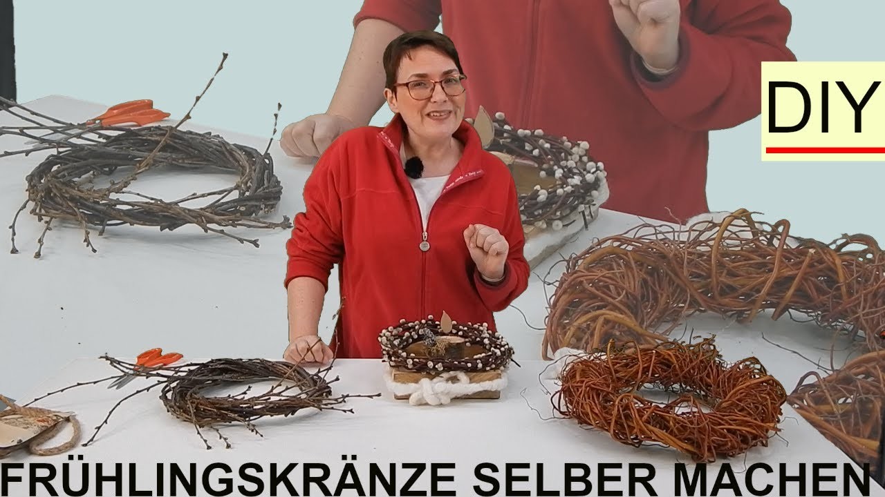 Türkranz selber machen: Frühling DIY | Frühlingskränze selbst flechten und dekorieren