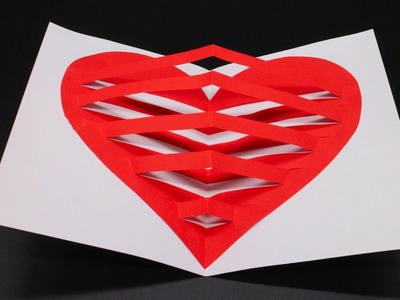 Basteln mit Papier 'Herzkarte' für Valentinstag, Muttertag, Geburtstag, Weihnachten & Hochzeit [W+]