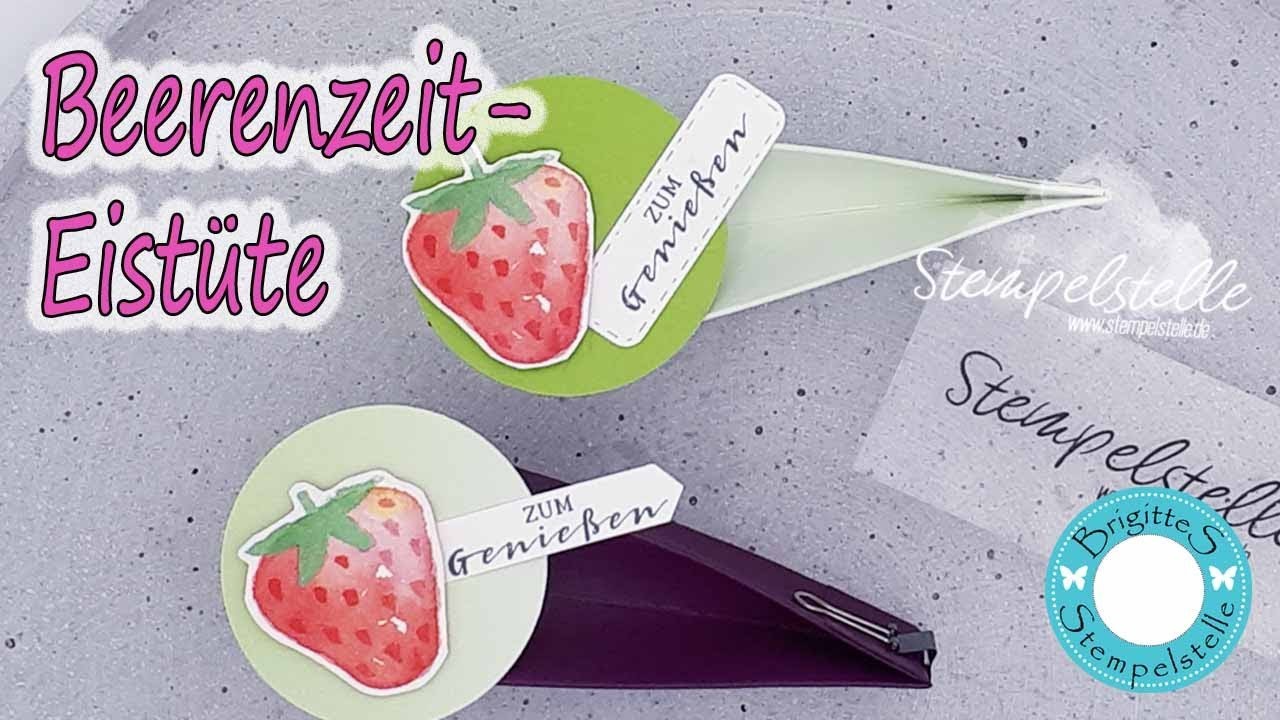Beerenzeit-Eistüte #stampinup