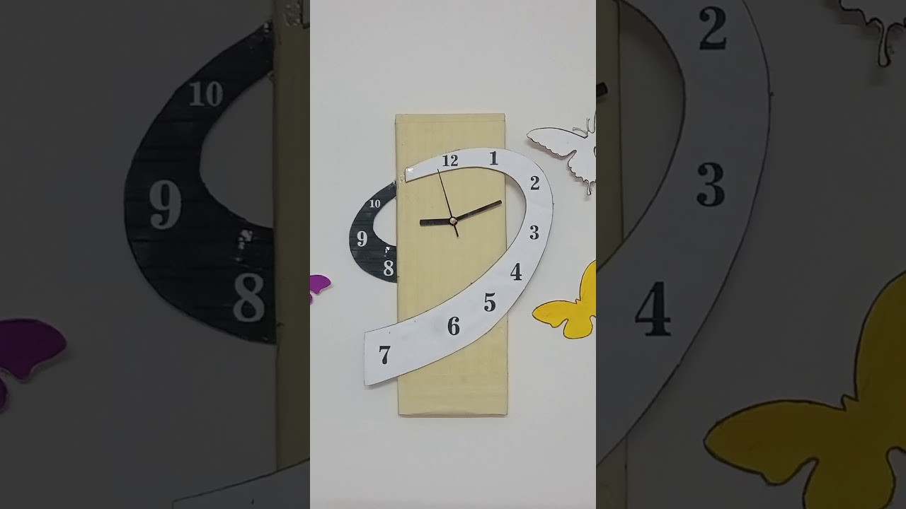 DIY handmade Cardboard Clock #shorts