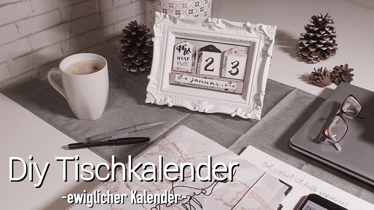 Ewiglicher Tischkalender | Diy Kalender | Schreibtischkalender