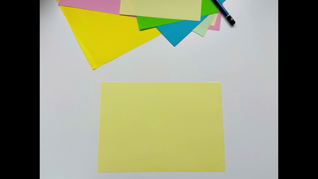 Faltkarten basteln einfach Symmetrie