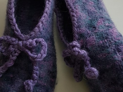 Filzschuhe Filzpuschen stricken