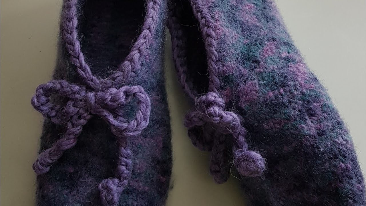 Filzschuhe Filzpuschen stricken