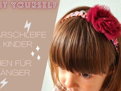 Haarband. Haarreifen für Kinder nähen ohne Schnittmuster - nähen für Anfänger