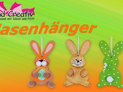 Hasenhänger. Anleitungsvideo. Basteln mit Kindern