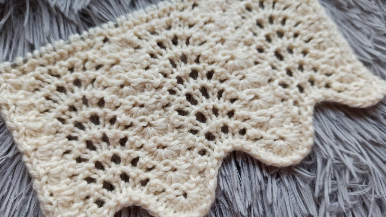 Lastik bile istemeyen karnabahar örgü modeli. easy knitting. einfach stricken