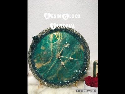 Resin Clock - Uhr basteln aus Epoxidharz - DIY - selfmade - German Tutorial