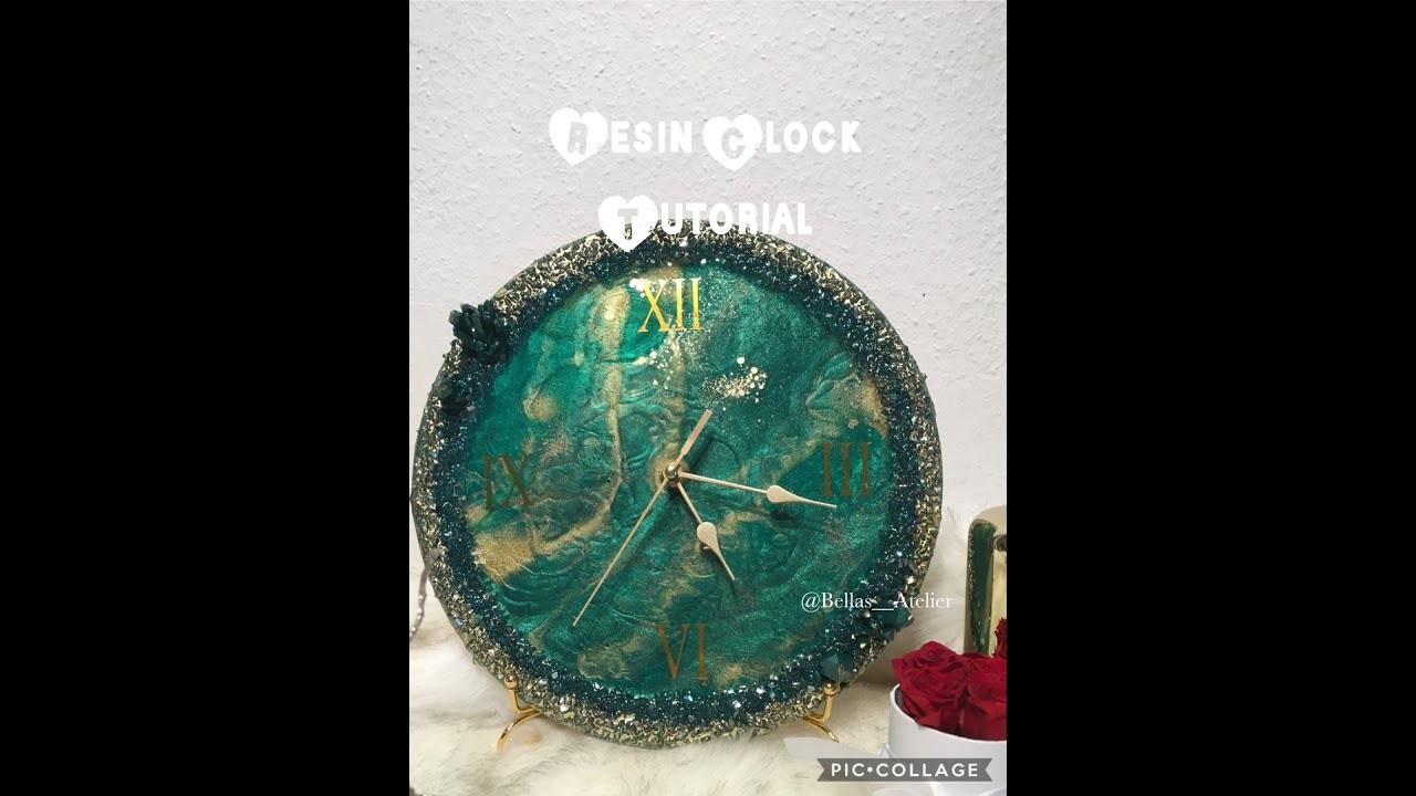 Resin Clock - Uhr basteln aus Epoxidharz - DIY - selfmade - German Tutorial