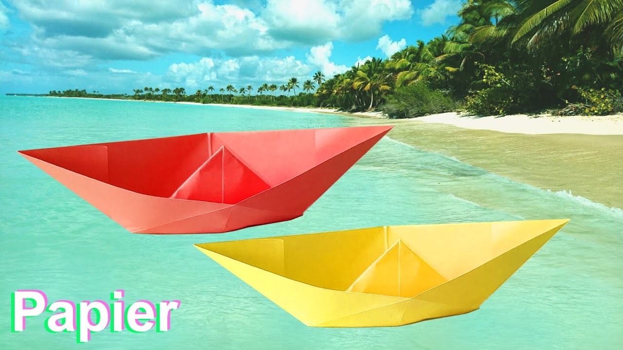 Schiff aus Papier falten + Anleitung für Kinder