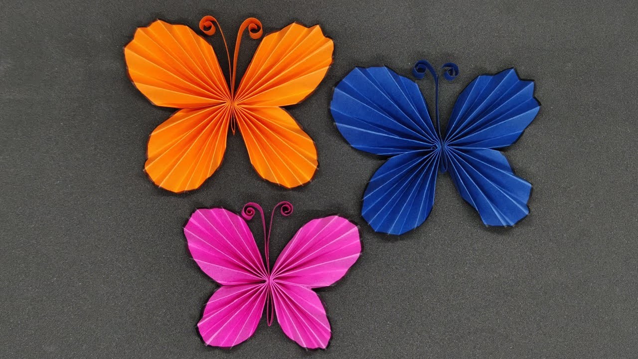 Schmetterling basteln mit Papier - DIY Butterfly