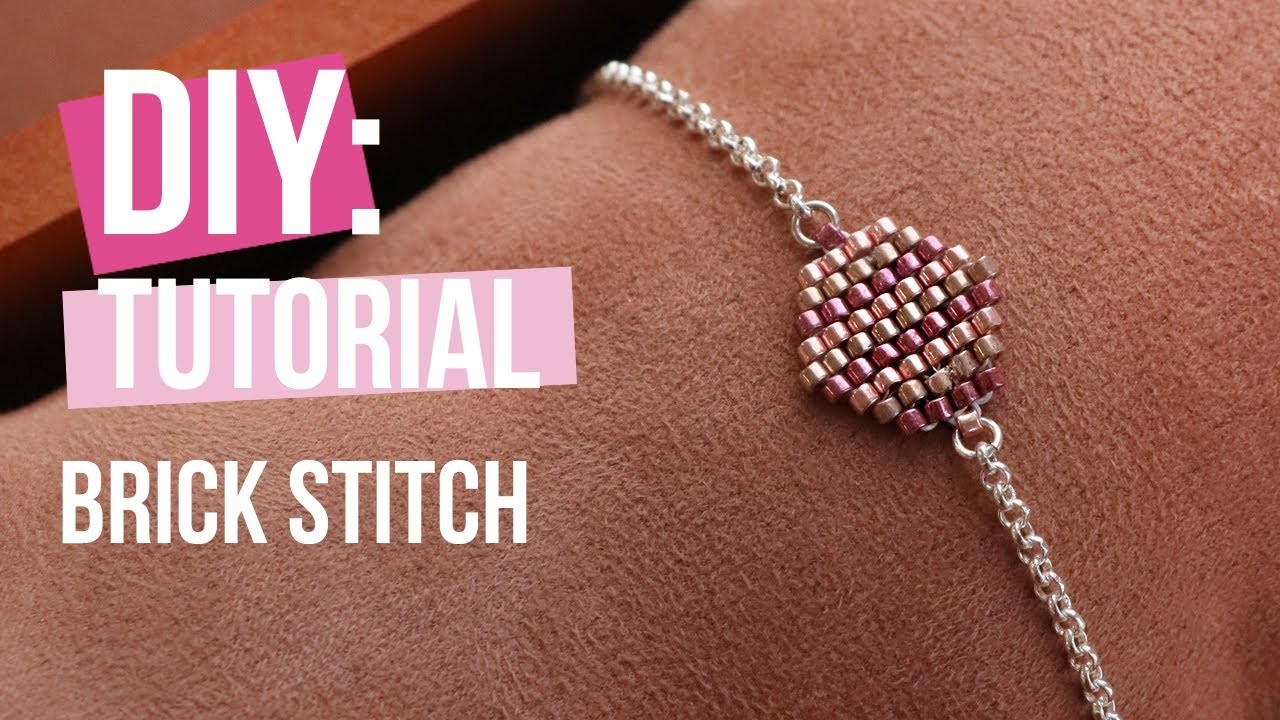 Schmuck machen: Brick stitch mit Miyuki Perlen ♡ DIY