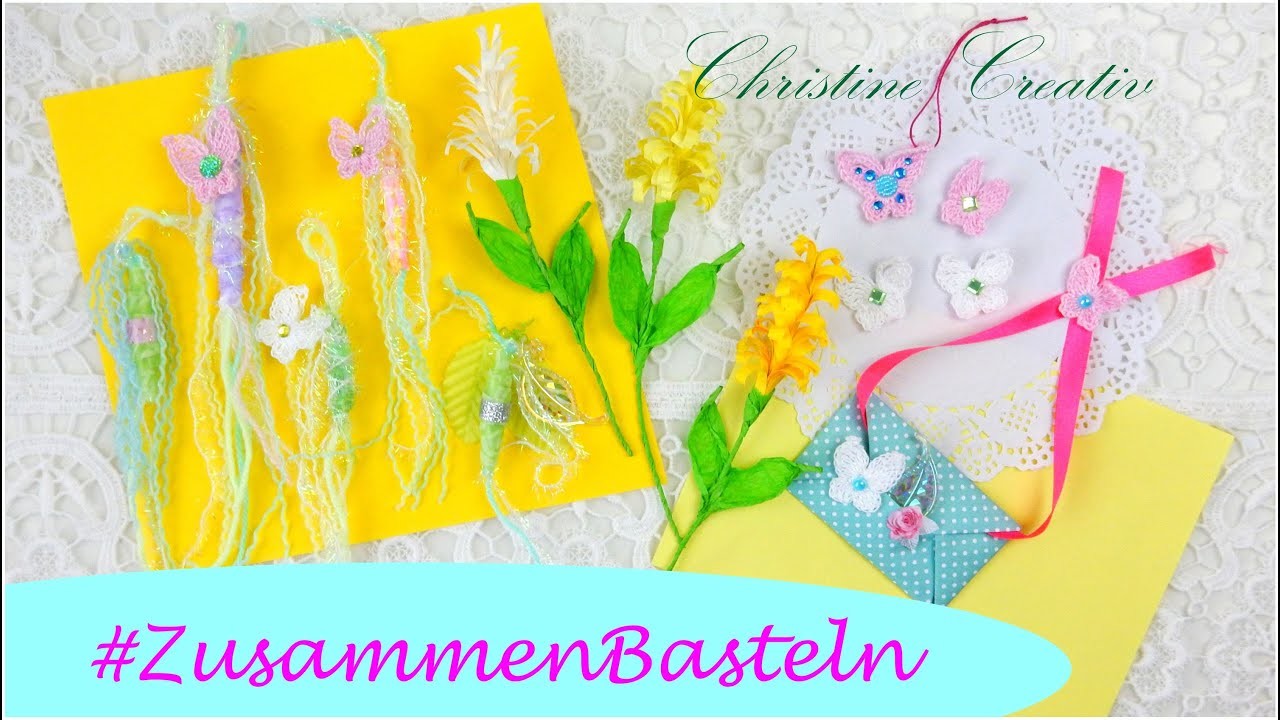 #ZusammenBasteln ???? #Tutorial #Blumen #CraftUpdate #PaperArt #PapierBlumen #ChristineCreativ