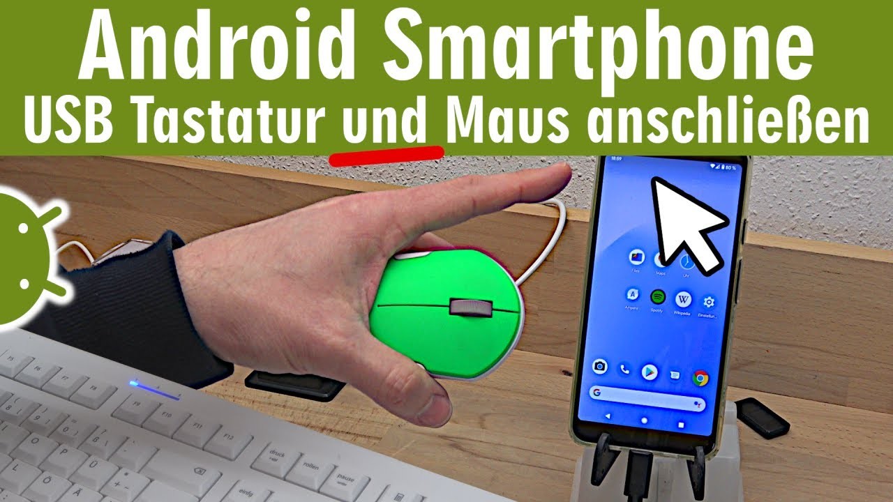 Android Smartphone USB-Stick ⭐️ USB-Tastatur ⭐️ Maus an Handy anschließen ????️ einrichten mit USB-Hub
