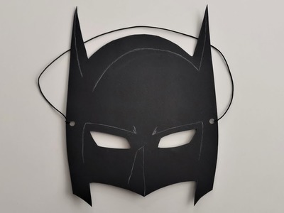 Batman Maske basteln - How to make a Batman mask - Cómo hacer una máscara de Batman