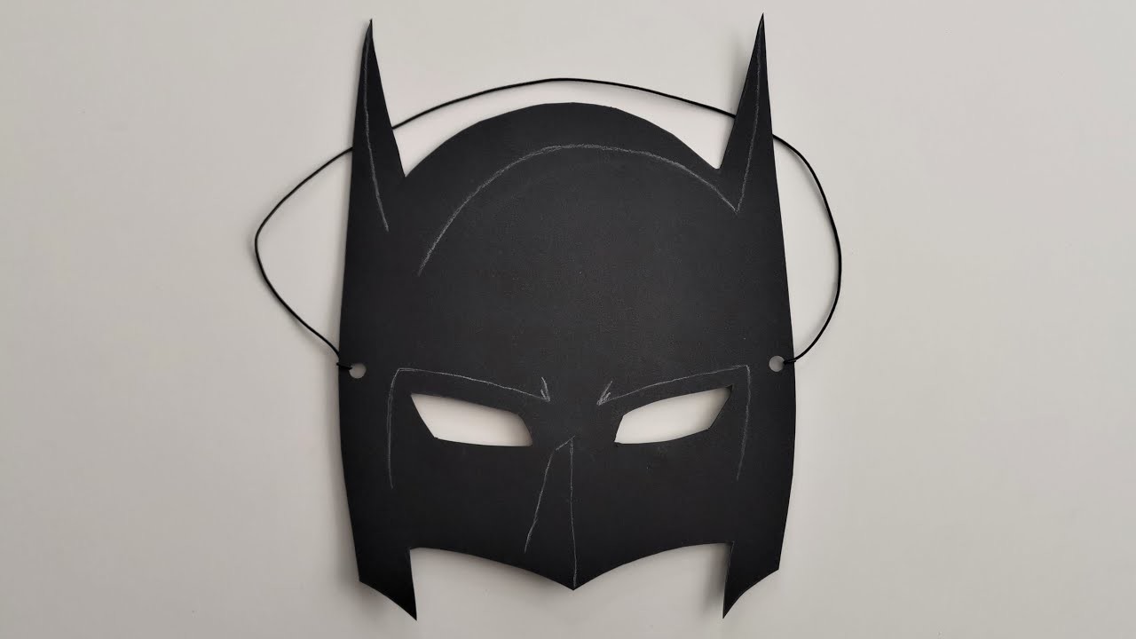 Batman Maske basteln - How to make a Batman mask - Cómo hacer una máscara de Batman