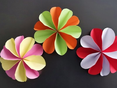 Blumen aus Papier. Notizzettel basteln - DIY Paper Flower