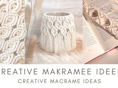 DIY - 16 KREATIVE MAKRAMEE IDEEN. Creative Macrame Ideas. Boho Style ♡︎