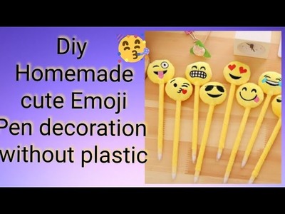 DIY Handmade Emoji Pencil topper| Emoji Crafts | Paper crafts| Kids paper craft