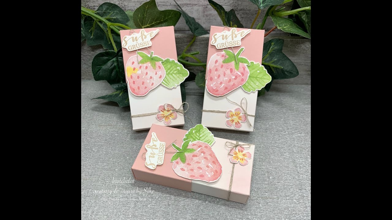 DIY Kleine Joghurt Schokoriegel Verpackung