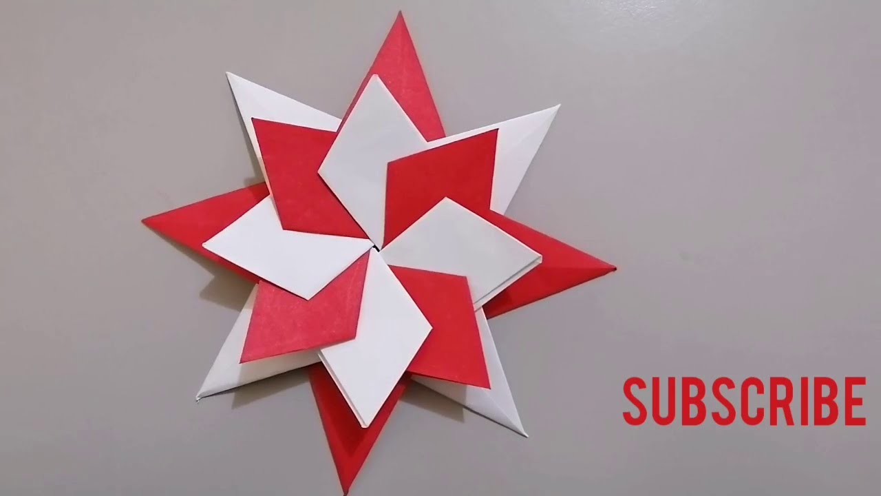 DIY Origami Modular star tutorial.Papercraft.#49.
