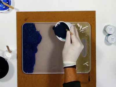 Epoxidharz Tablett selber machen | Resin Art Tutorial (Deutsch)